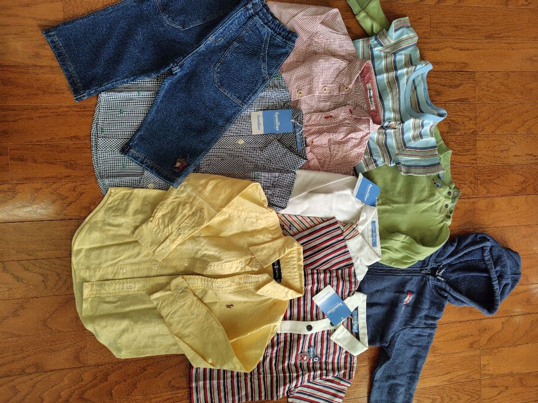 新品　まとめて　ファミリア　ラルフローレン 長袖　半袖　パーカー　パンツ　100