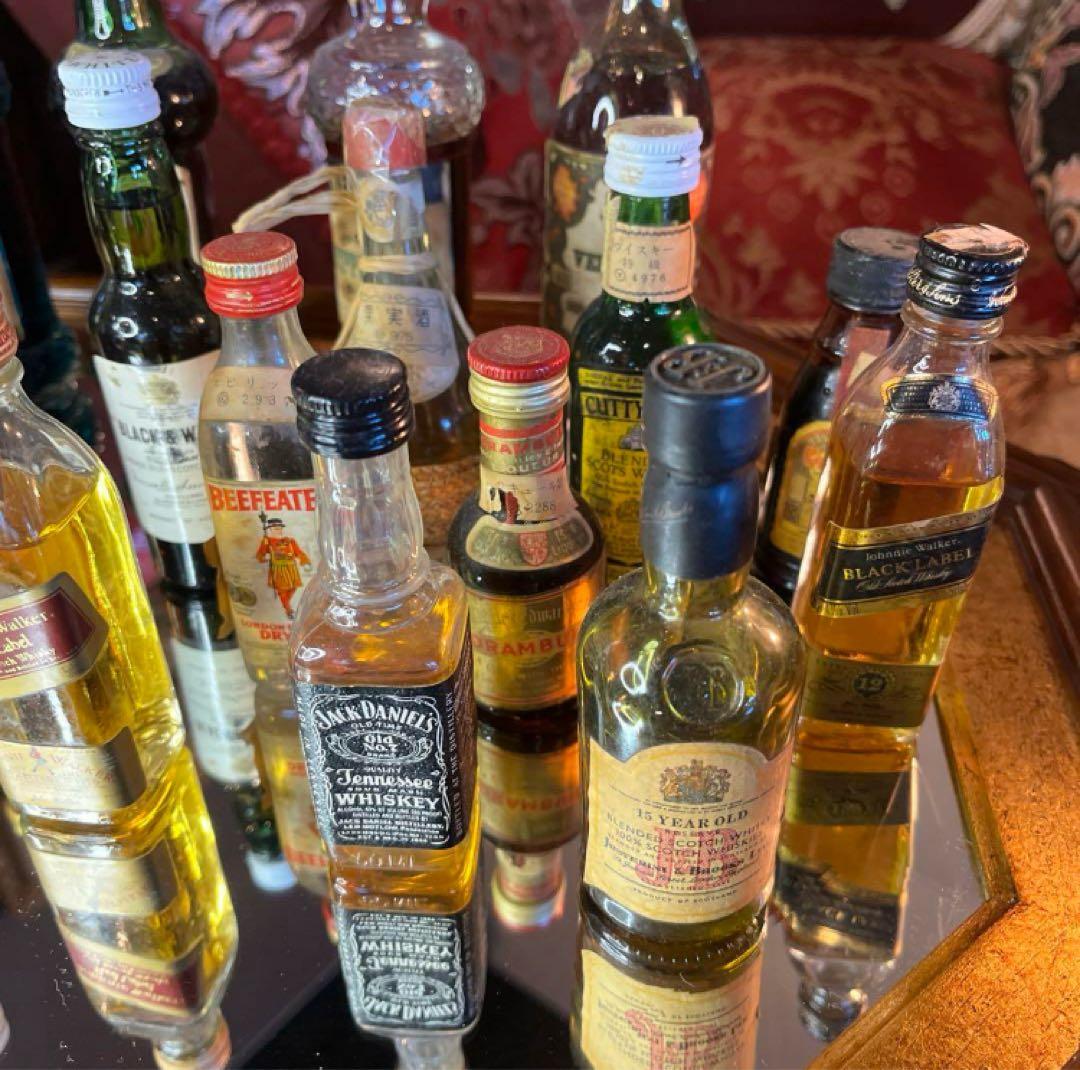 未開封古酒 ウイスキー ジン リキュールミニボトルコレクション 20本
