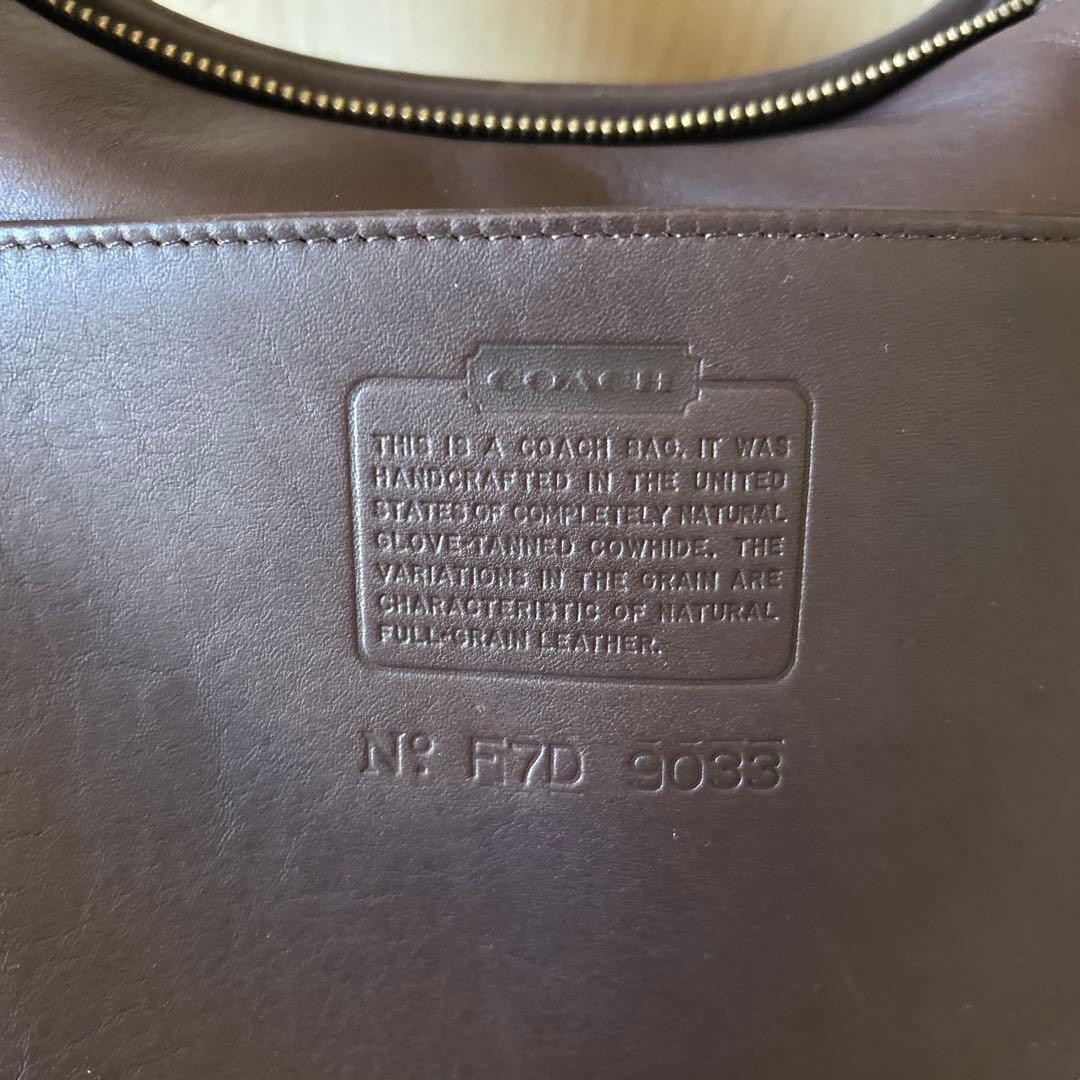 COACH ショルダーバッグ ダークブラウン F7D 9083