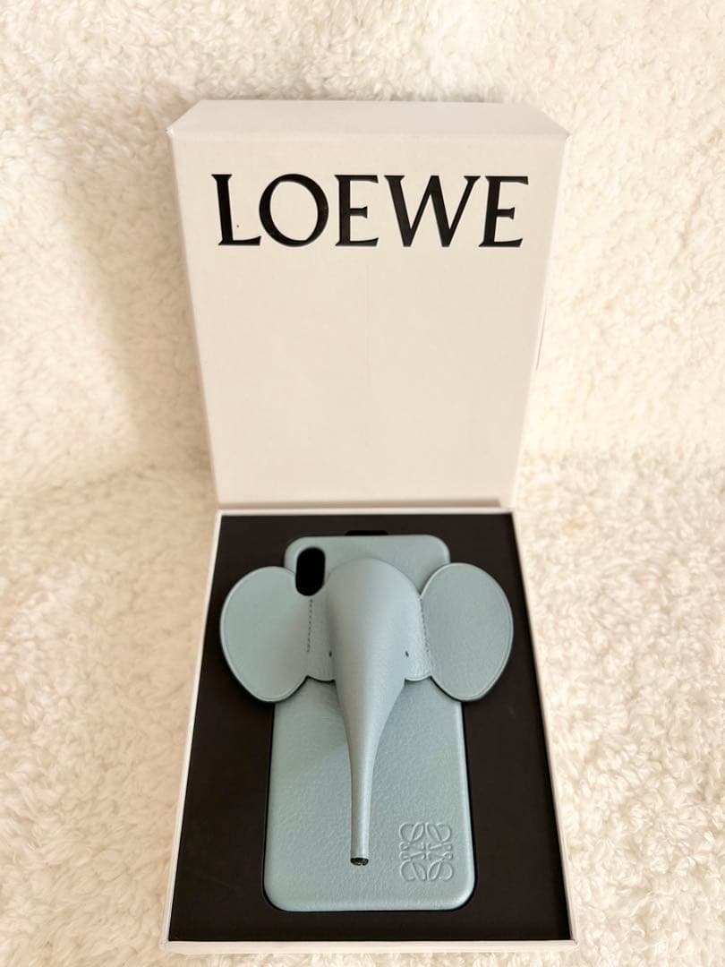 ★ゾウさんスマホホルダー(ライトブルー)★iPhone XS MAX