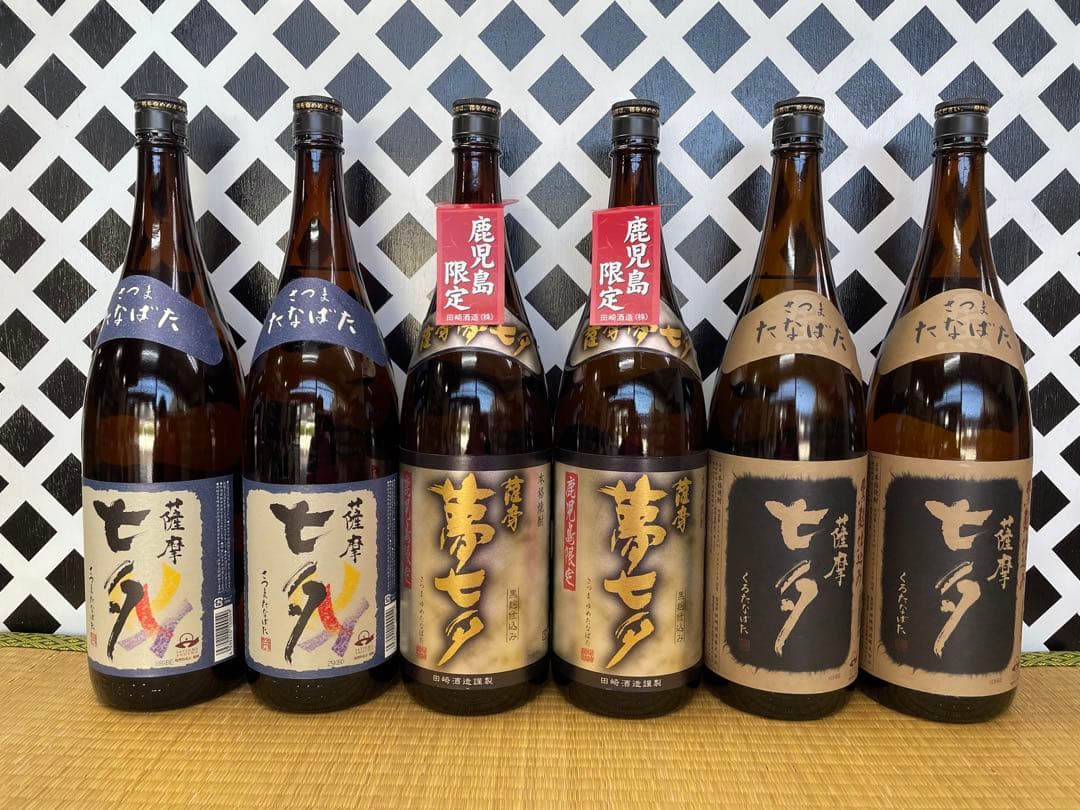 田崎酒造七夕セット 夢七夕 七夕 七夕黒 1800ml ６本組 本格焼酎