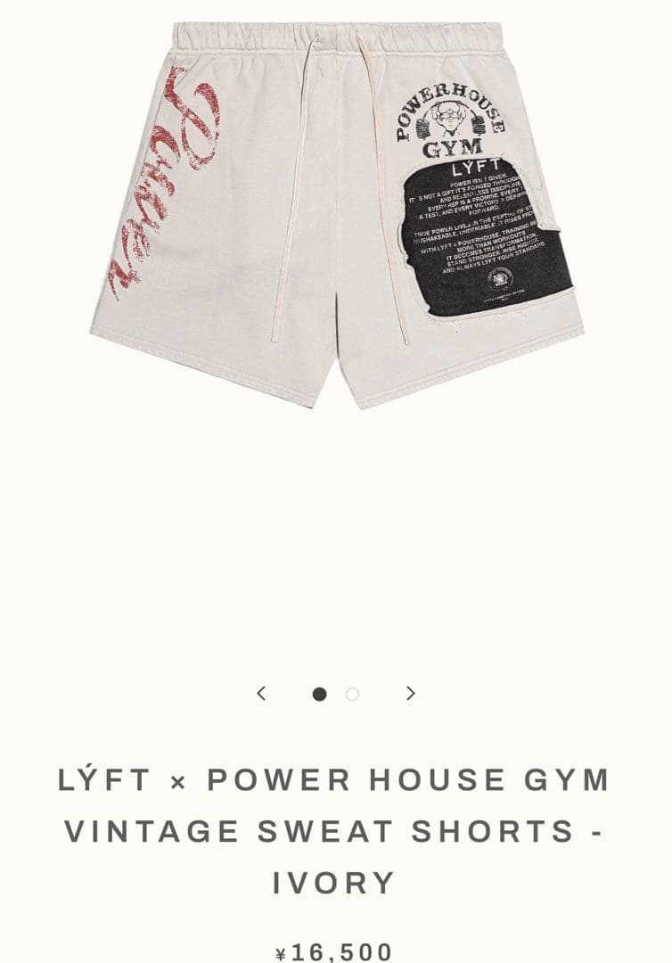 LYFT パワーハウスジム　ショートパンツ　L