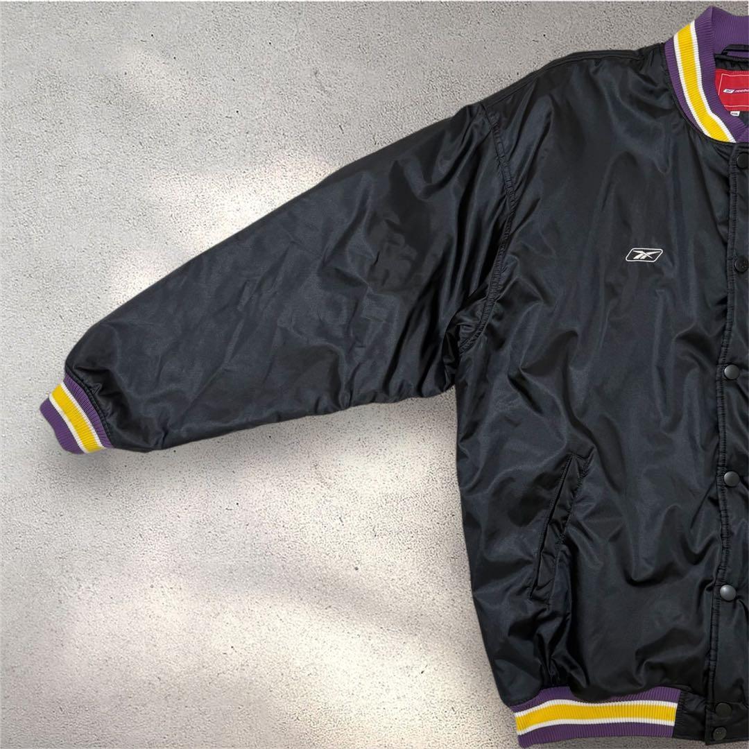 【希少 大きめ2XL】Reebok×Lakers NBA スタジャン ジャケット
