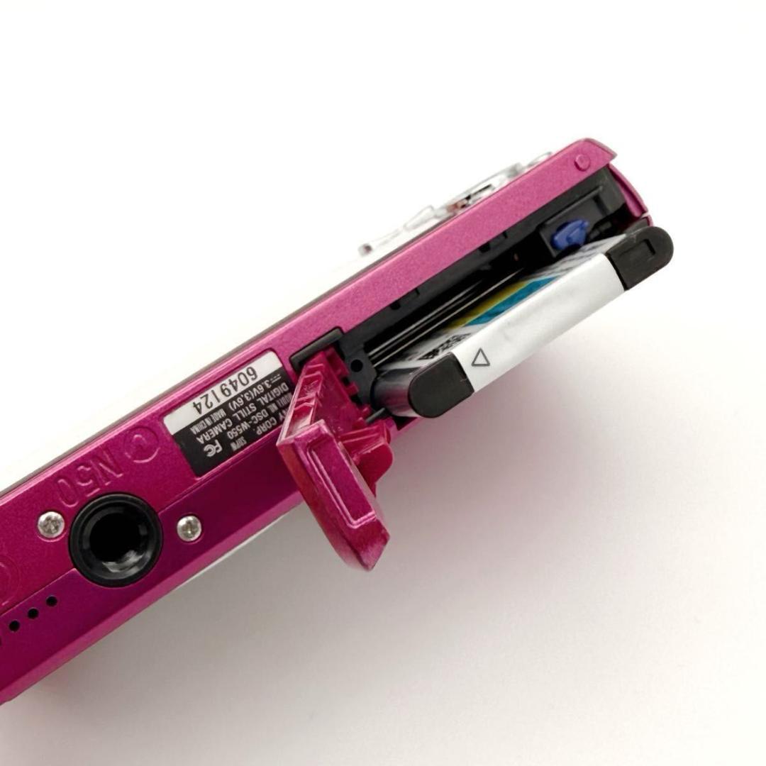 【動作確認済】SONY サイバーショット DSC-W550 デジカメ ピンク
