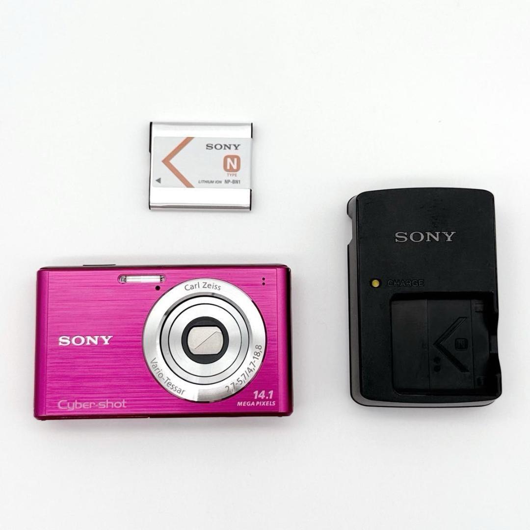 【動作確認済】SONY サイバーショット DSC-W550 デジカメ ピンク