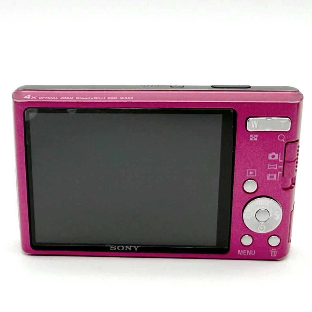 【動作確認済】SONY サイバーショット DSC-W550 デジカメ ピンク
