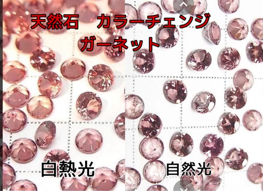 K18 18金 18k 18キン カラーチェンジ　ガーネット　ペンダント