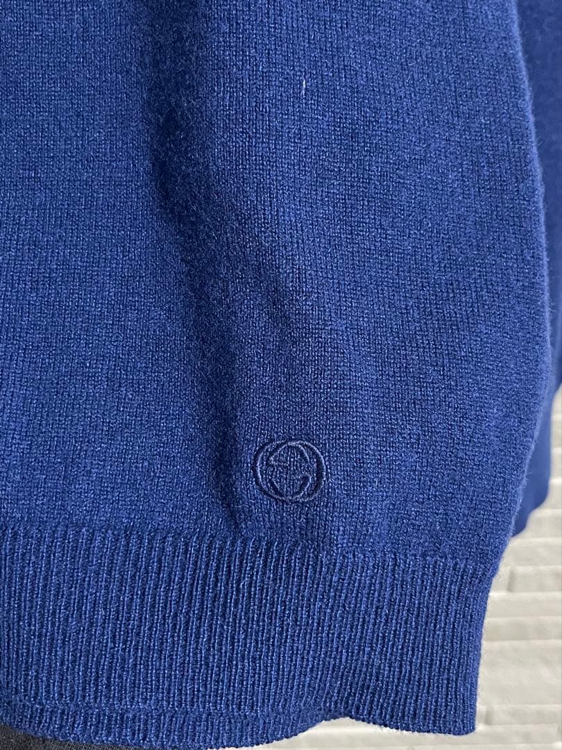 GUCCI カシミヤニット　ネイビー　size S