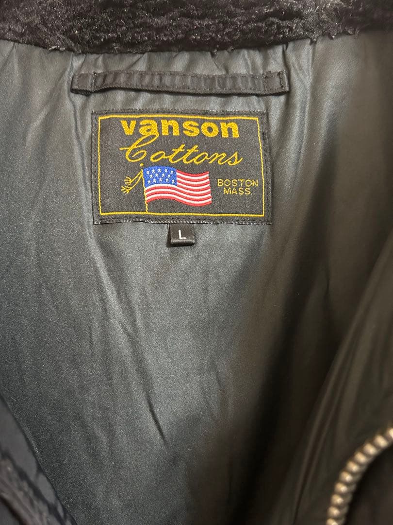 Vanson 迷彩ファー付きジャケット Lサイズ 最安値！！