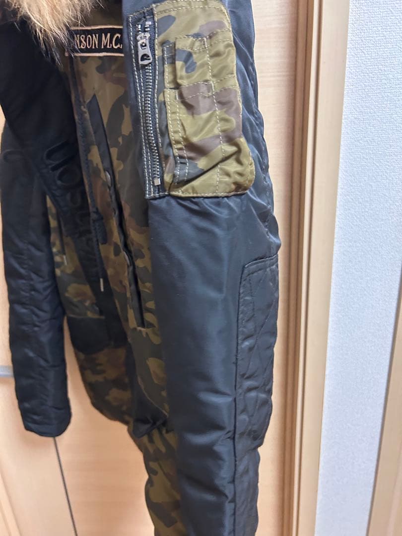 Vanson 迷彩ファー付きジャケット Lサイズ 最安値！！