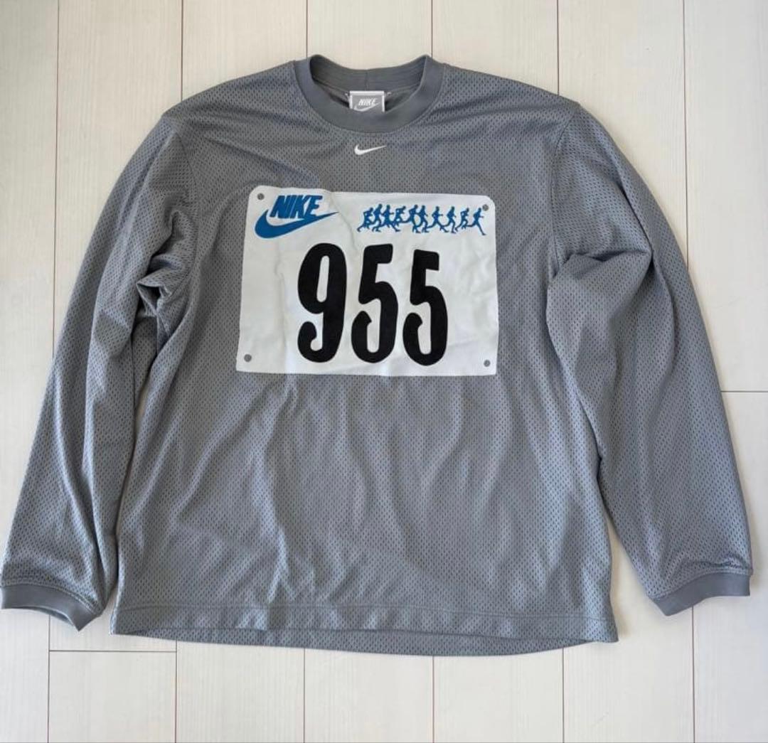 Nike CPFM 長袖シャツ グレー ナンバープレート955