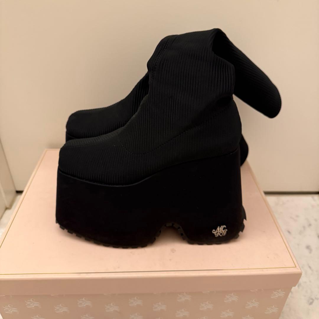 ミシェルマカロン14.5cm史上最強ロングブーツ　L(24.5〜25)