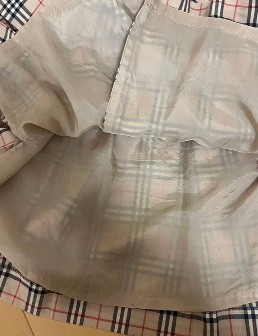 バーバリー　プリーツ　巻きスカート