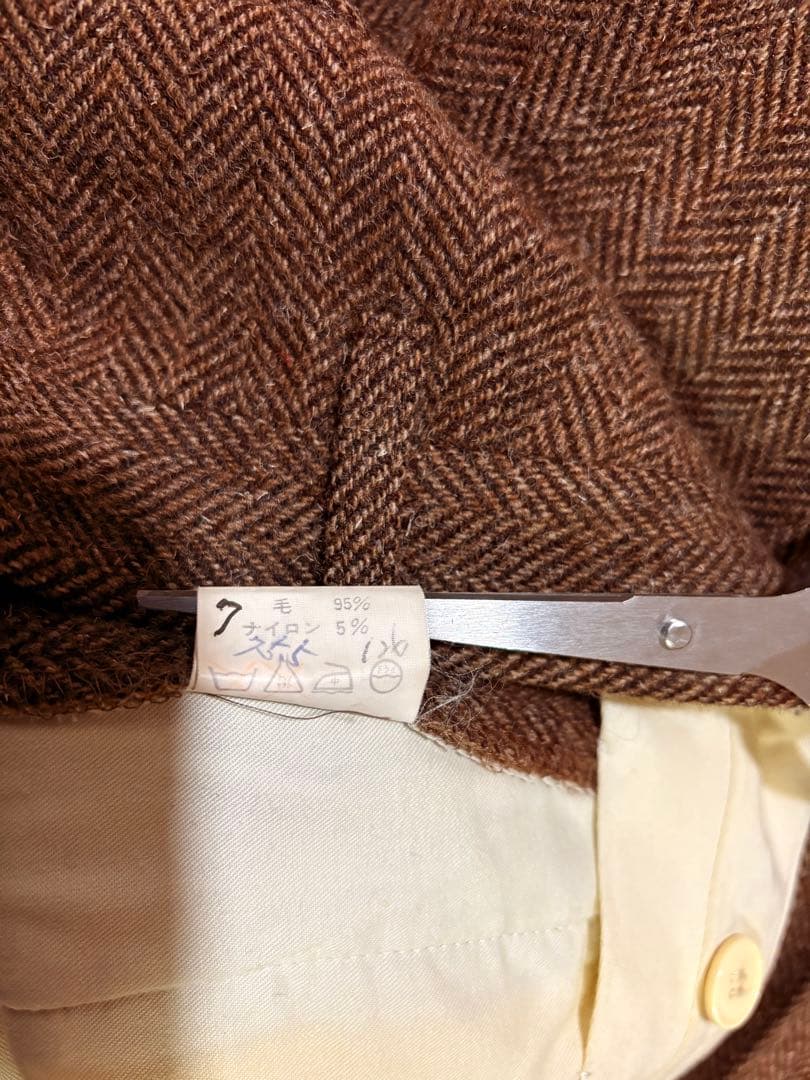 ヴァンジャケット　ウールツイード　ヘリンボーン　トラウザーズ　78