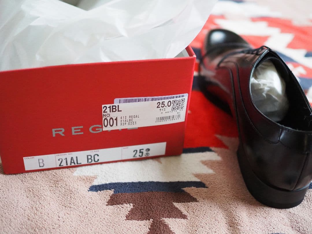 h*u様 REGAL ブラック ストレートチップ 21AL 21ALBC
