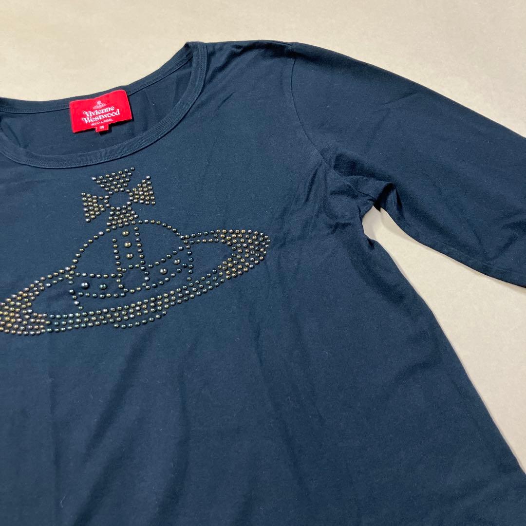 vivienne westwood スタッズオーブ　長袖TシャツロンT ブラック