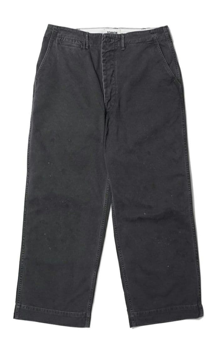 BOWWOW　BLACK WORK TROUSERS パンツ　チノ　ブラック　M
