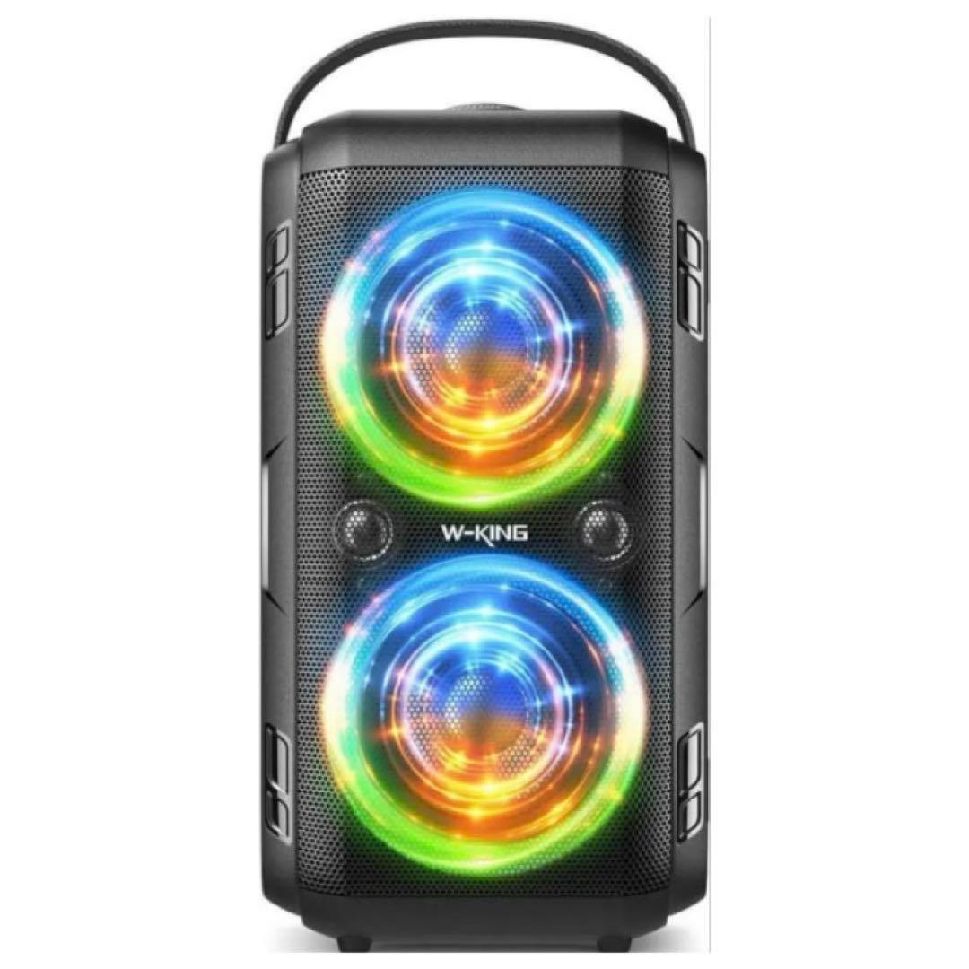 80W Bluetoothポータブルスピーカー 、重低音105dBサウンド