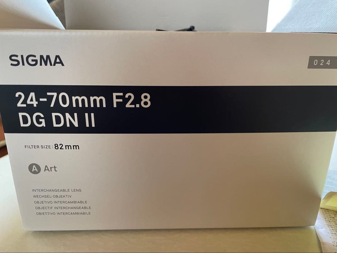 新古品SIGMA 24-70mm F2.8 DG DN II保証書付