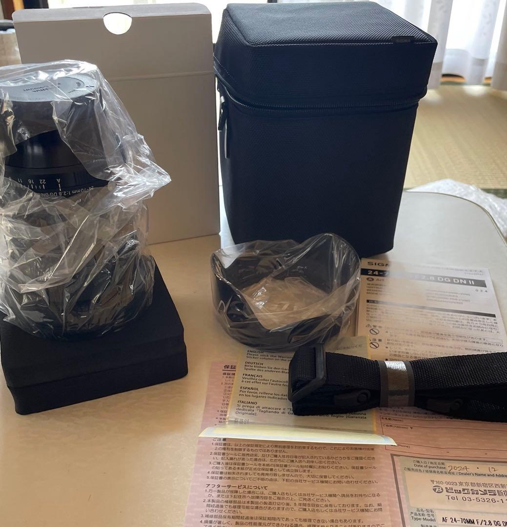 新古品SIGMA 24-70mm F2.8 DG DN II保証書付