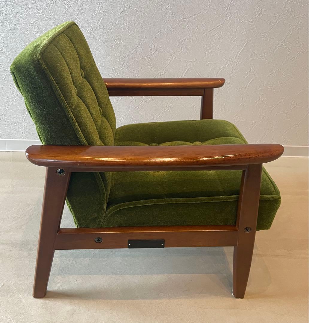 カリモク60 Kチェアミニ　モケットグリーン