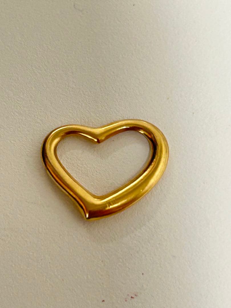 k18 オープンハート　ペンダントトップ