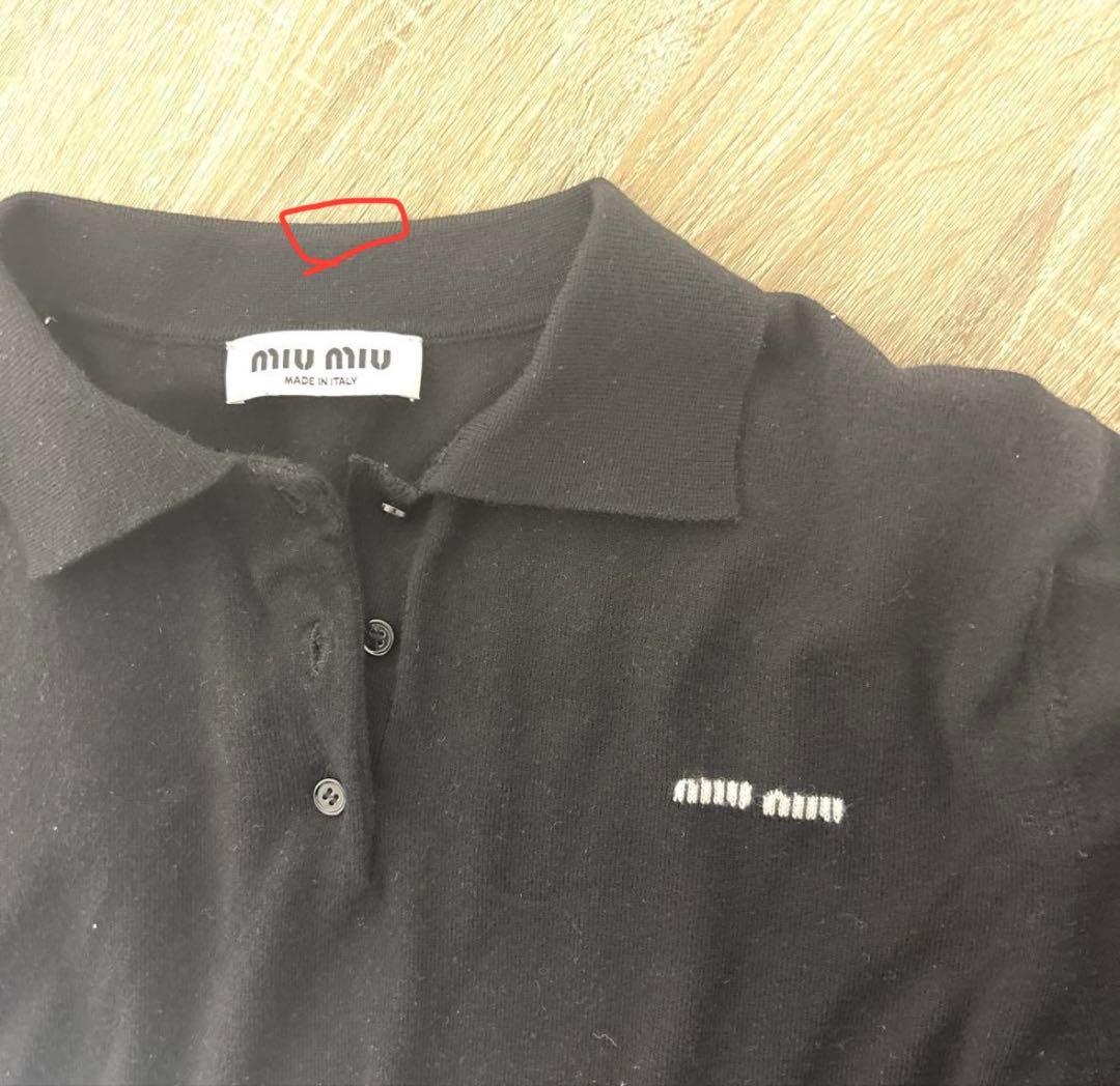 miu miu ニットポロ