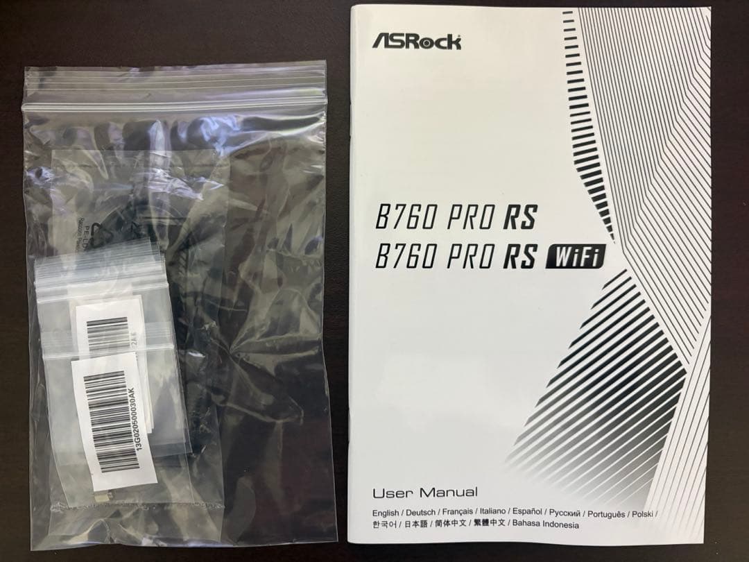 【セット品】i5 13400F、B760 PRO RS、RZ400 V2