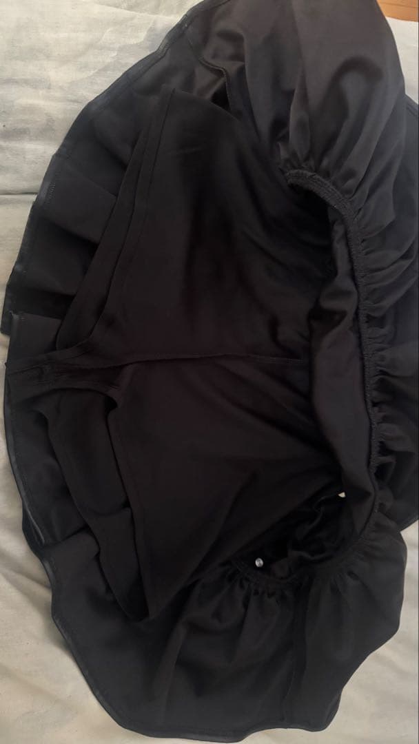 REFLEM【レフレム】　弾丸ベルト付きフリルスカート　ブラック