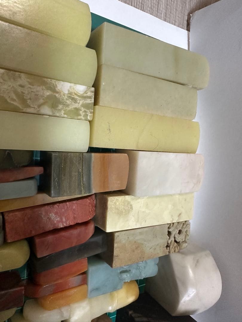 訳あり品　篆刻　印材　印石　まとめ　書道　落款　遊印　　ヒビ　使用済みなどなど