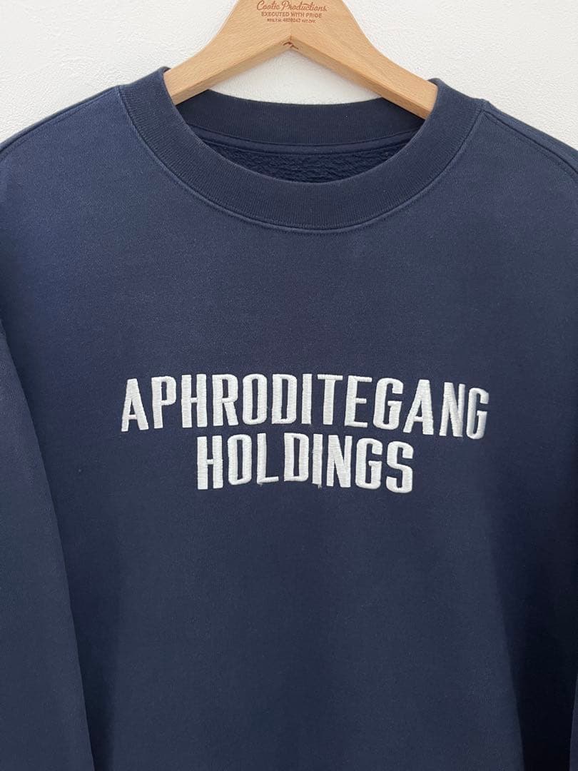 バッズプール アフロディーテギャング 刺繍ロゴ スウェット ネイビー L