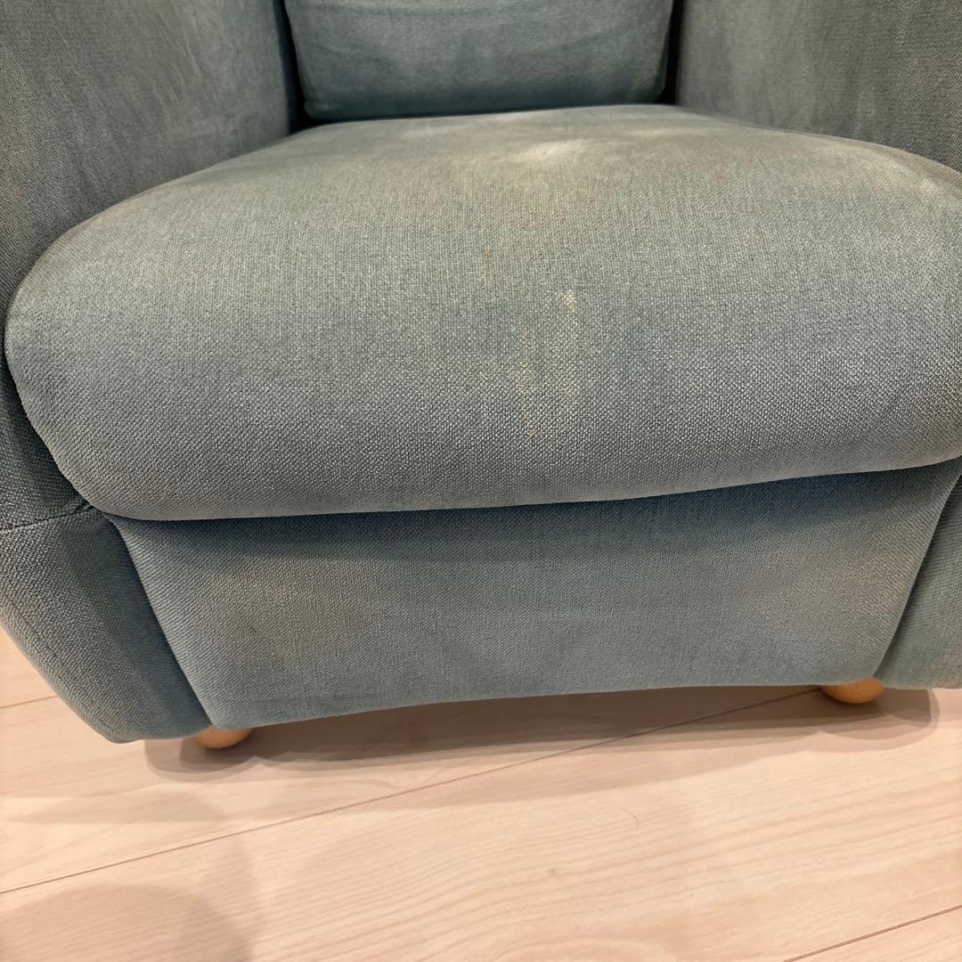 1人掛けソファ MINI MILLER ARM CHAIR Blue Gray