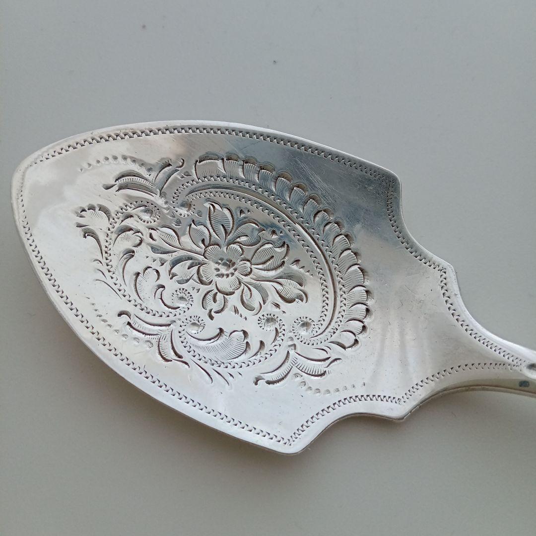 アンティークシルバー ジャムスプーン 英国 イギリス 純銀 スターリングシルバー