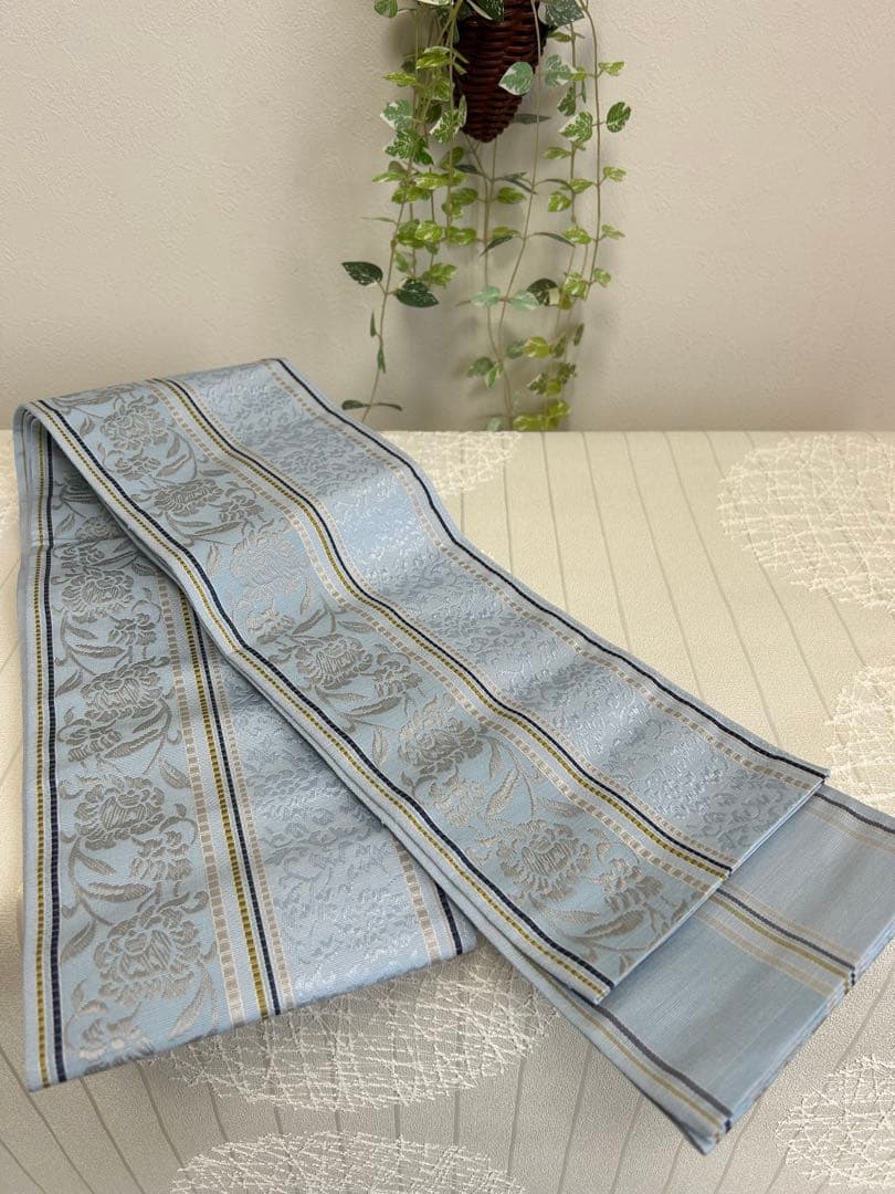 難あり商品 kimono 浴衣 博多織 リバーシブル 半幅帯 小袋帯 並尺 新品