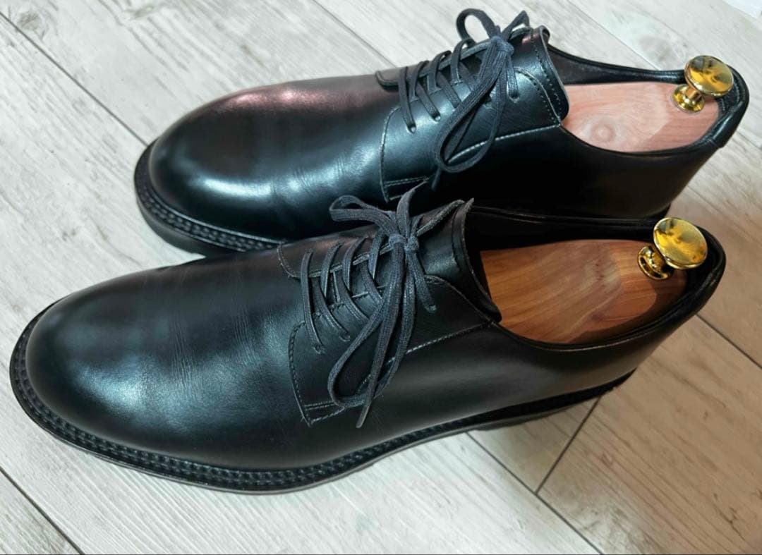 た*ん様 菅原靴店別注WHプレーントゥ(24.5) ブラックレザーシューズ公式サ