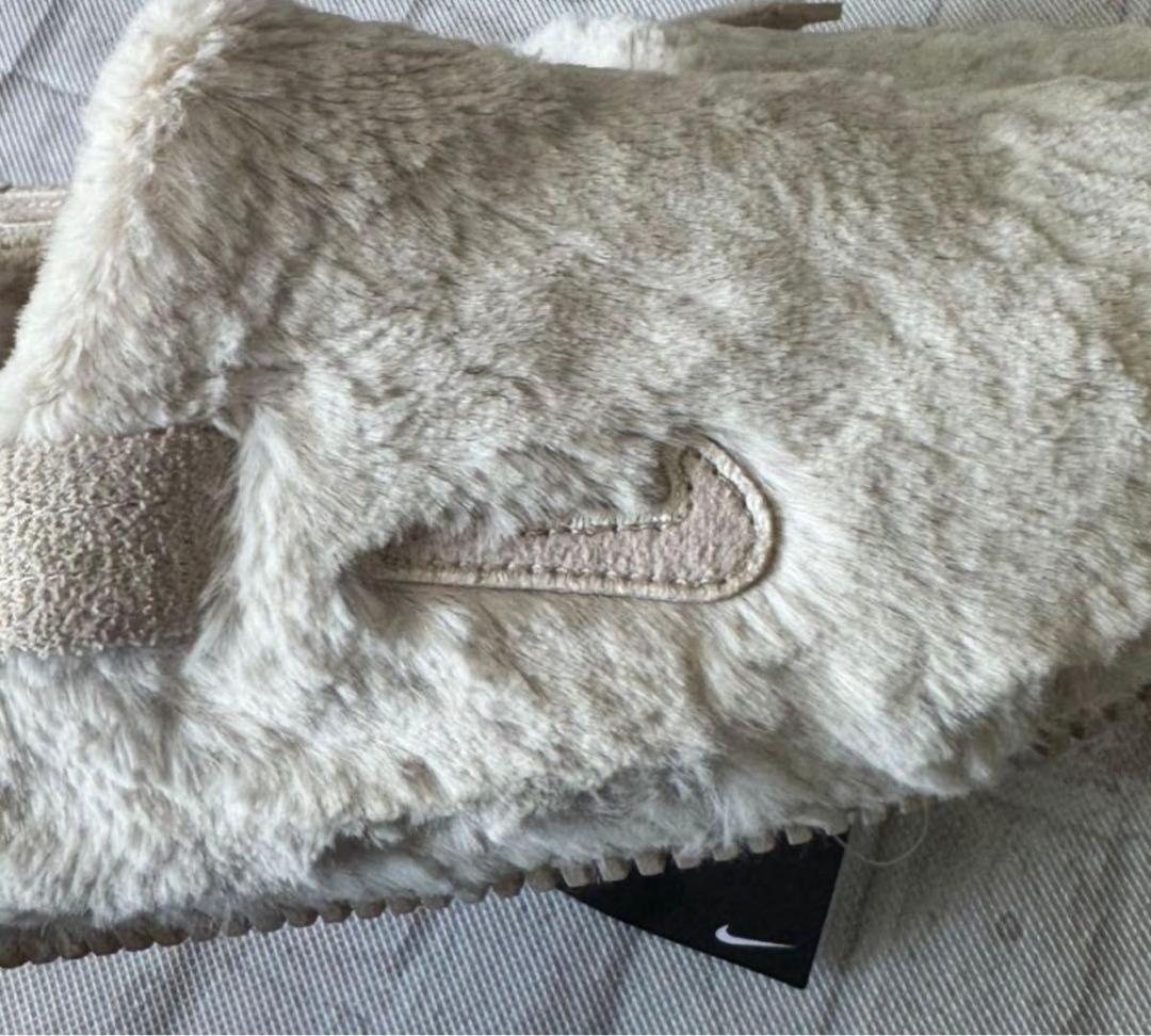 新品 24㎝ ナイキ W CALM MULE ファー NIKE サンダル
