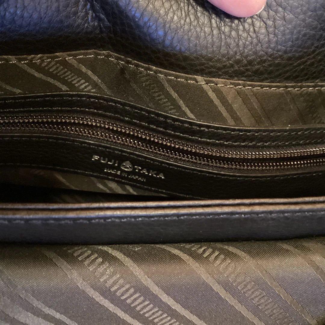 FUJITAKA フラップ付きショルダーバッグ