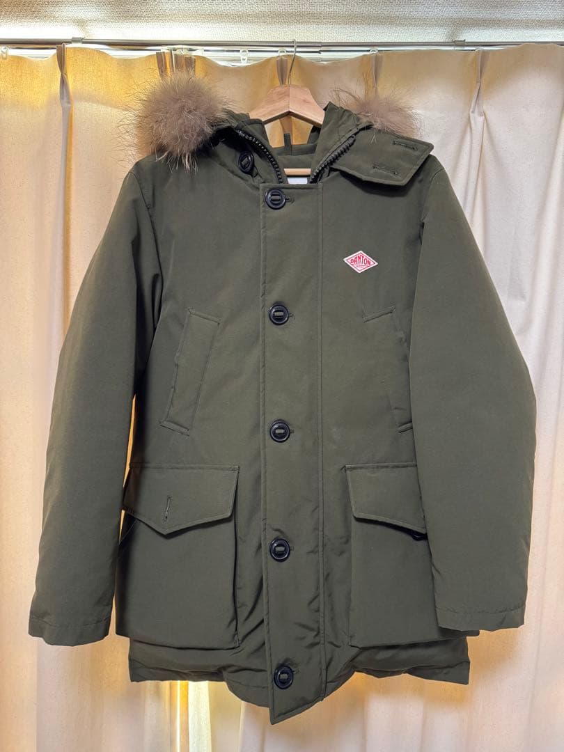 DANTON　ダウンジャケット　オリーブ色 サイズ38