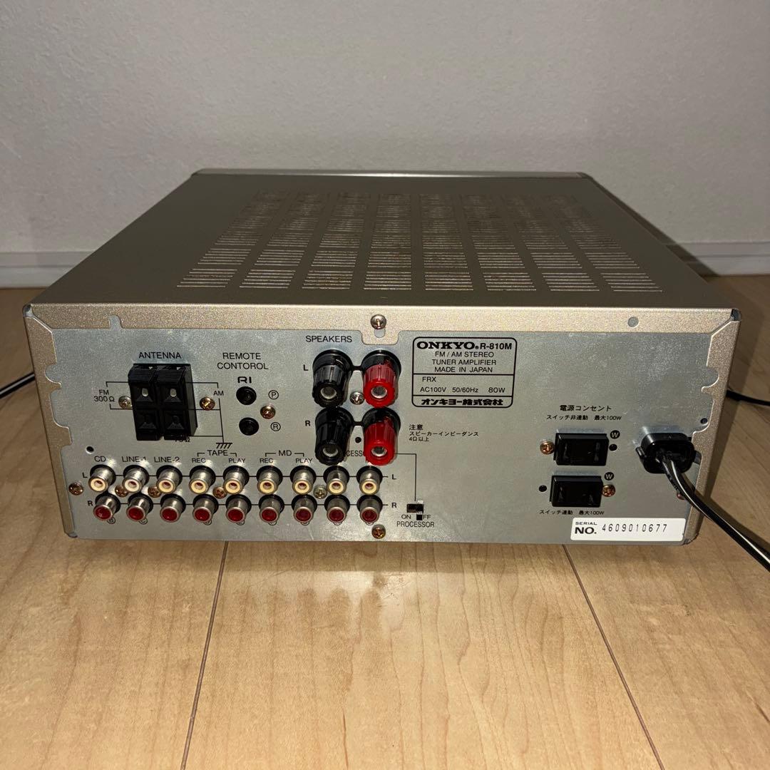 onkyo R-810M チューナー内蔵アンプです いい音です！！