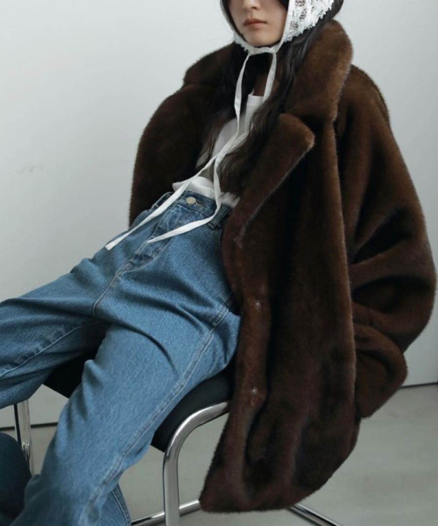 ジャケット・アウター anuke Eco Minkfur Jacket 36