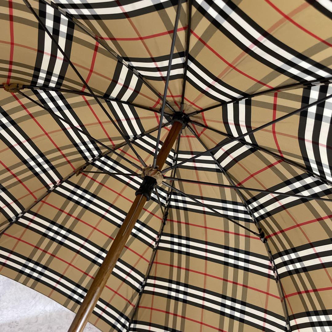 Burberrys バーバリー オーロラ社 長傘 ユニセックス ノバチェック柄