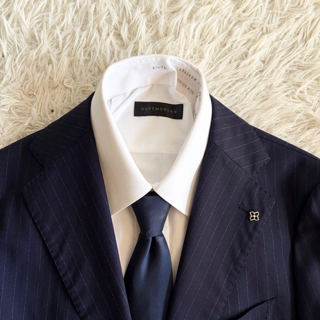 <美品>TAGLIATORE VESVIO ネイビー ウール ジャケット 42