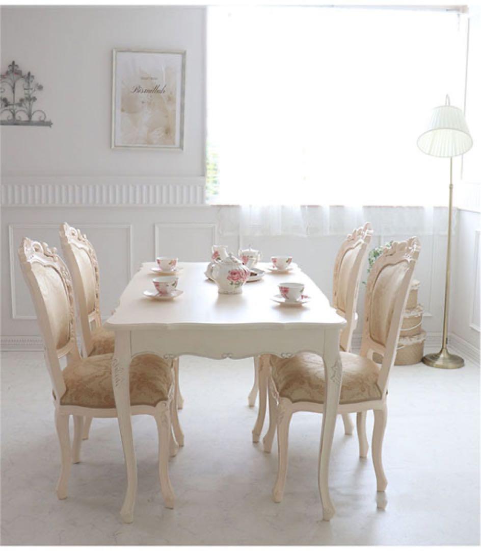 【リリー】猫脚 ダイニングチェア ヨーロッパ風 フレンチスタイル