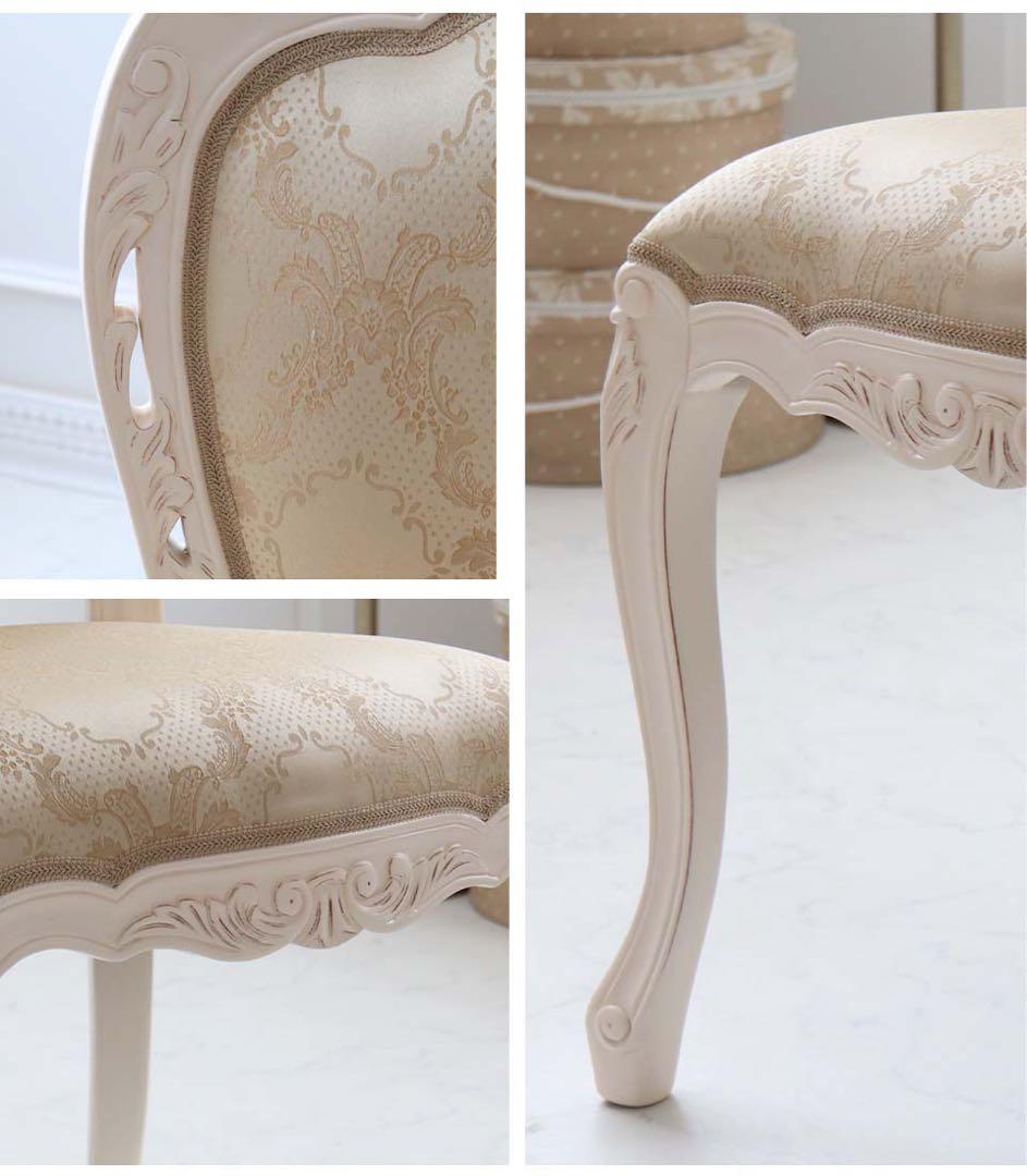 【リリー】猫脚 ダイニングチェア ヨーロッパ風 フレンチスタイル