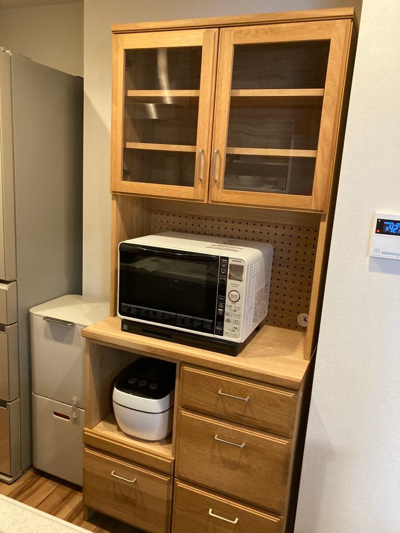 【cubic style】急募です! 食器棚　ナチュラルウッド　80