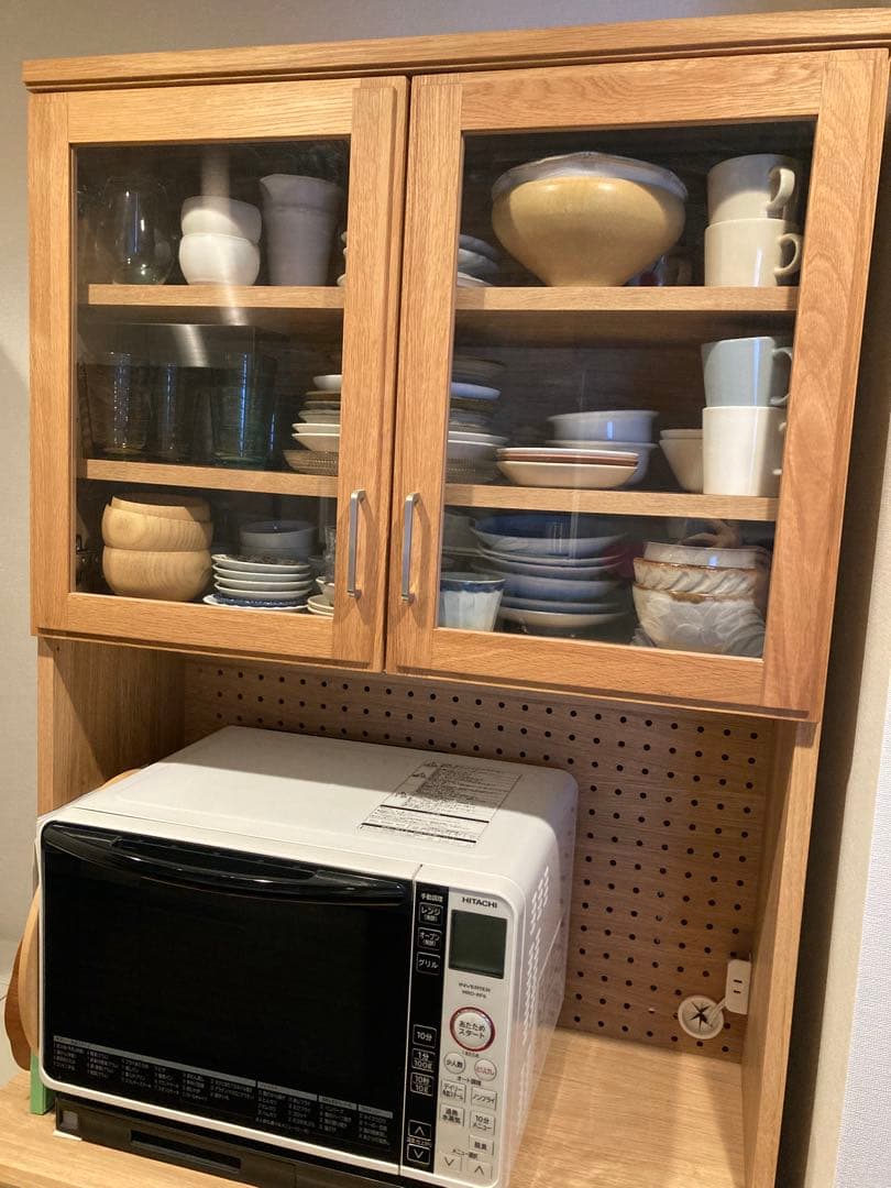 【cubic style】急募です! 食器棚　ナチュラルウッド　80