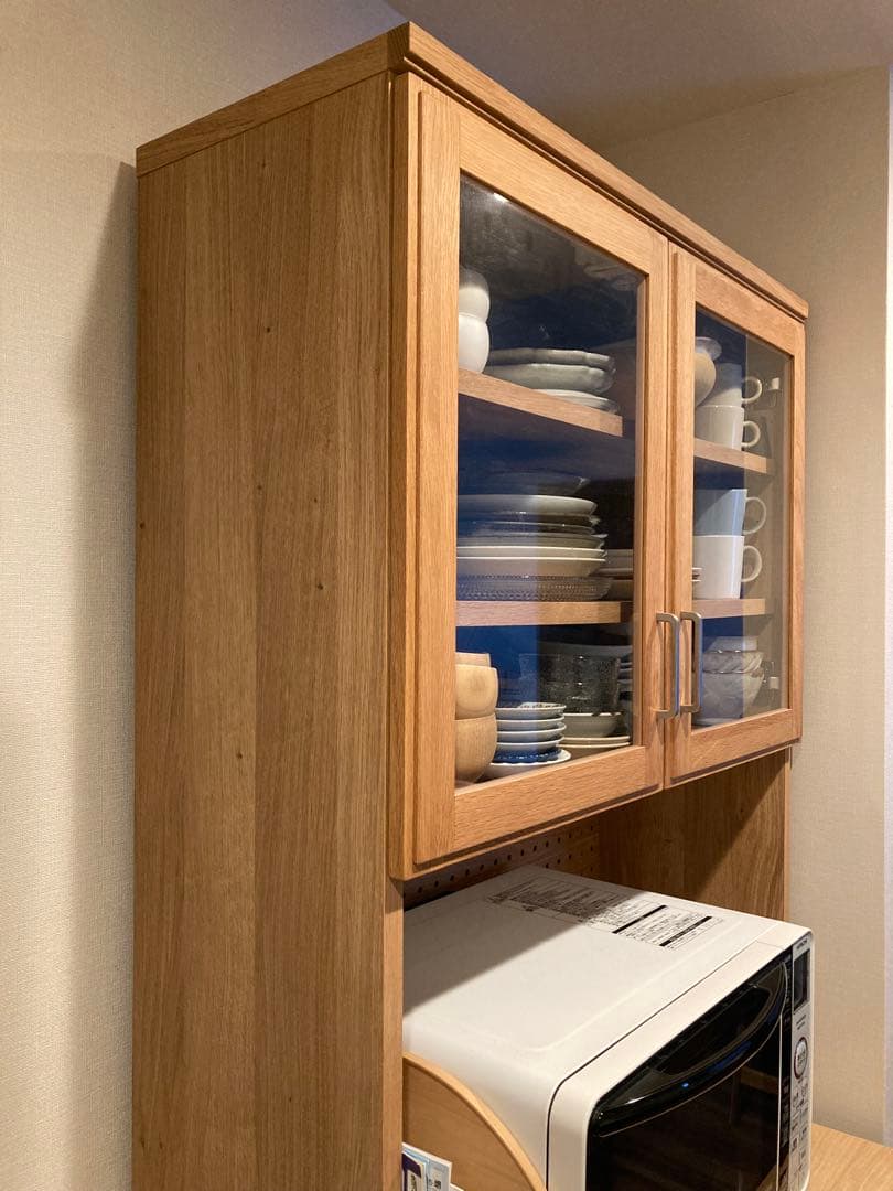 【cubic style】急募です! 食器棚　ナチュラルウッド　80