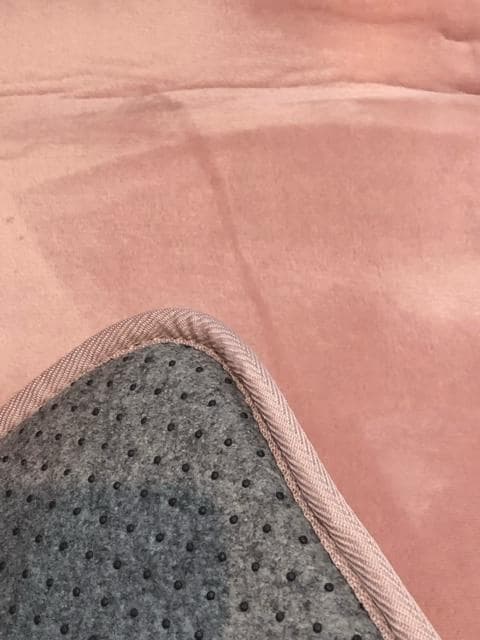 新品☆185×280cmピンク系♪なめらかボアラグ分厚いウレタン入ラグ〇B296