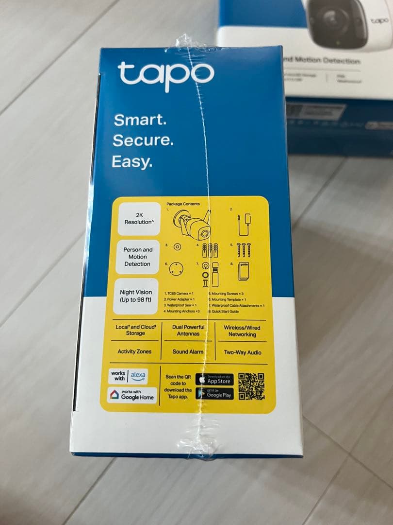 tapo TC68 2K屋外用Wi-Fiカメラ 2台セット TP-Link