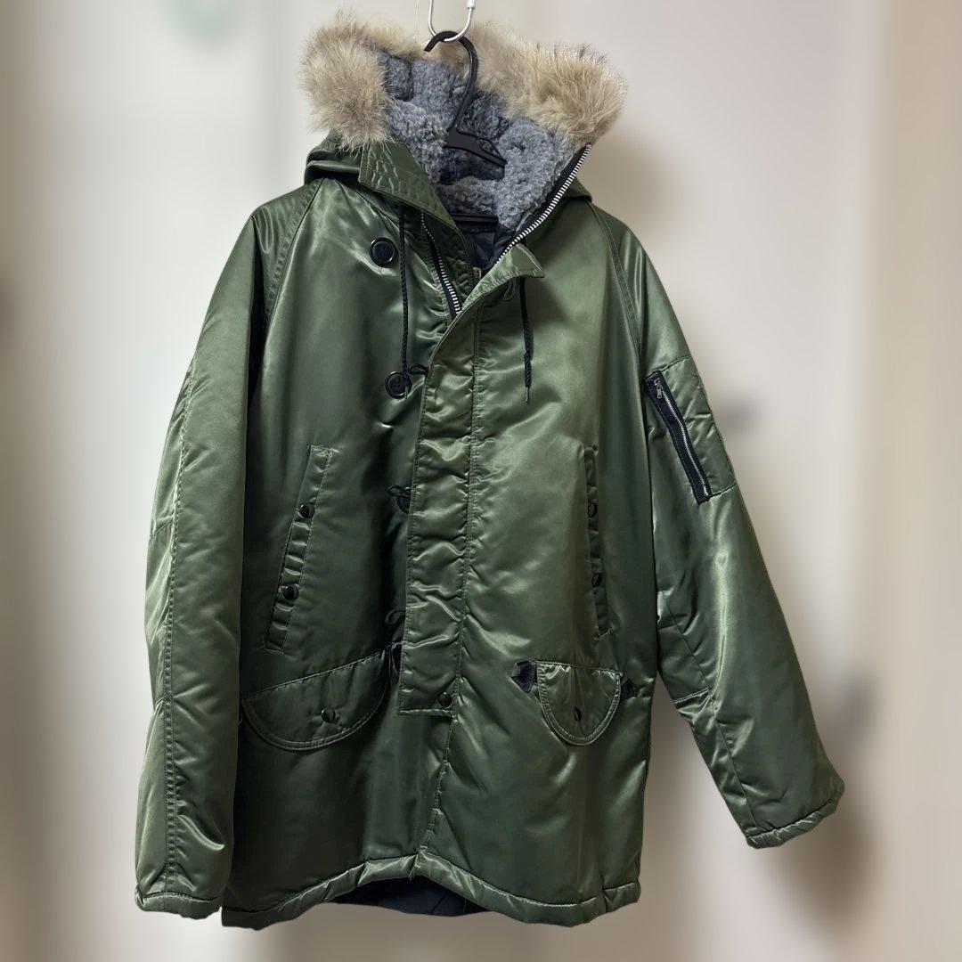 N3Bフライトパーカー オリーブグリーン アメリカ製